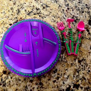 Kids constructive eating plate